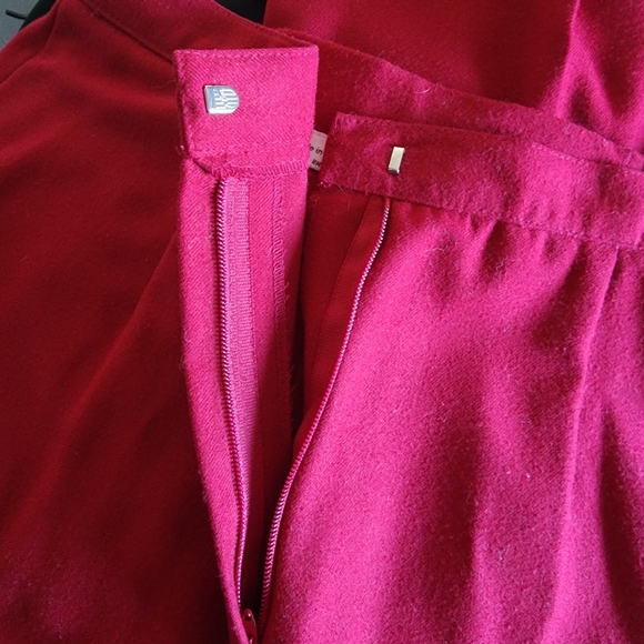 Vintage Red Dress Work Slacks Trousers Pants - Picture 8 of 10